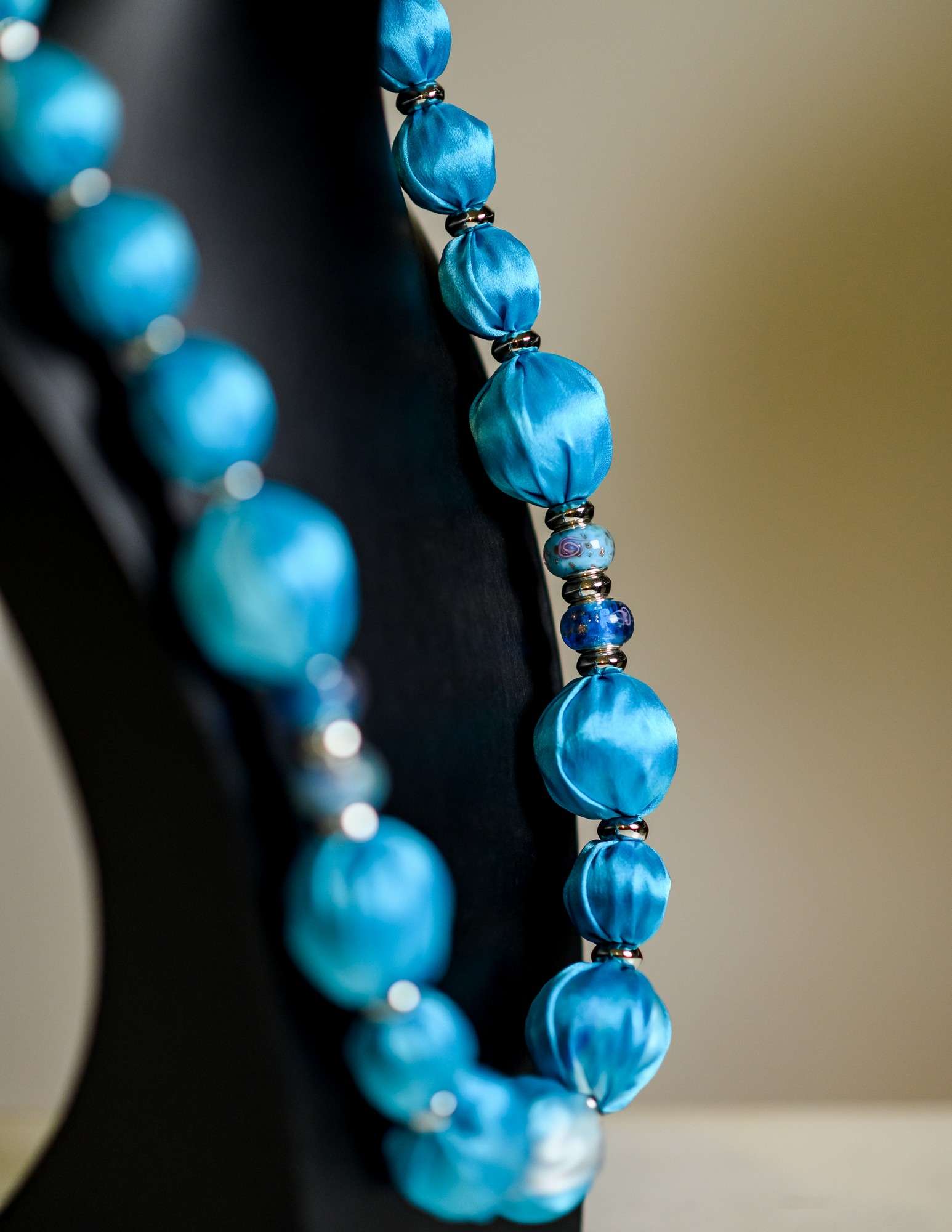 Unique Silk Necklace</br>INFINITY - Image 3