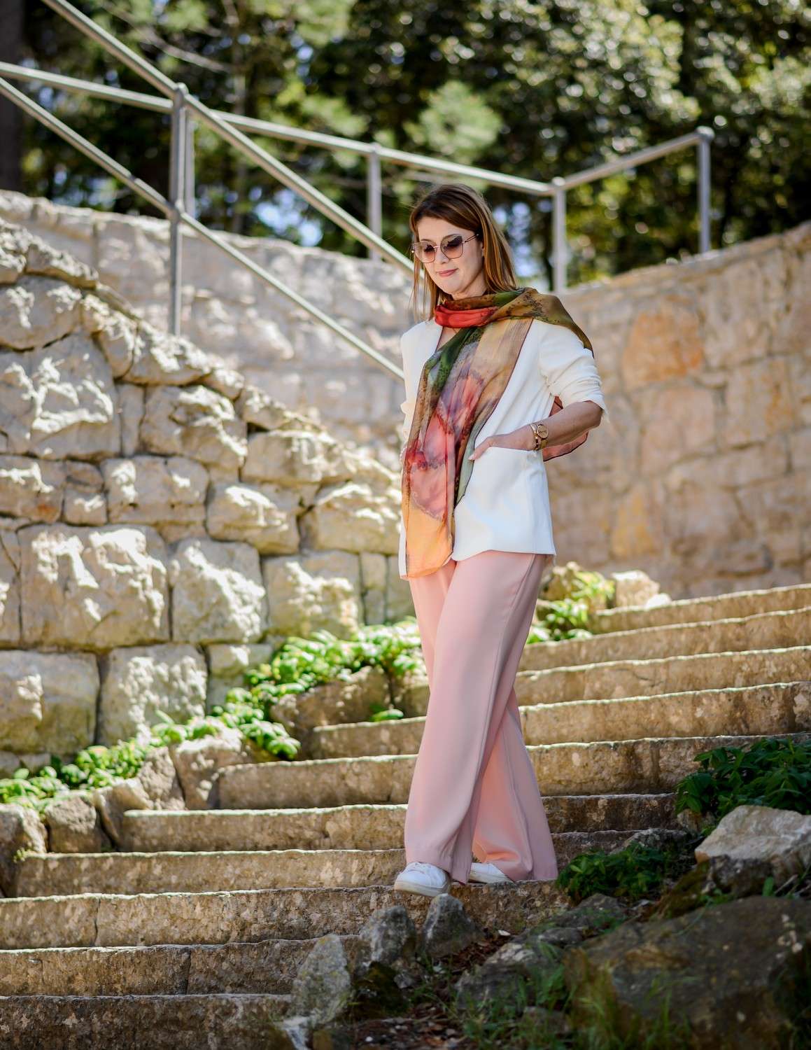 Unique Silk Scarf </br>BREATH OF AUTUMN - Image 4