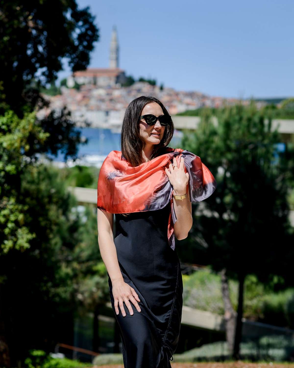 Unikatni Svileni Šal</br> NARANČASTI SAN