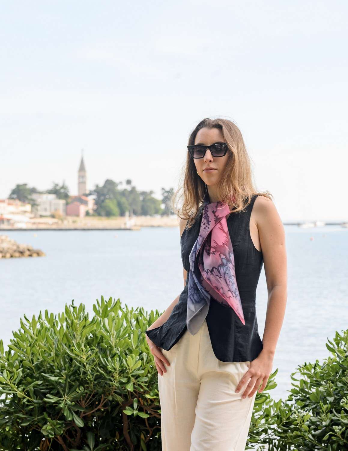 Unique Silk Scarf </br>NIGHT DANCE - Image 2