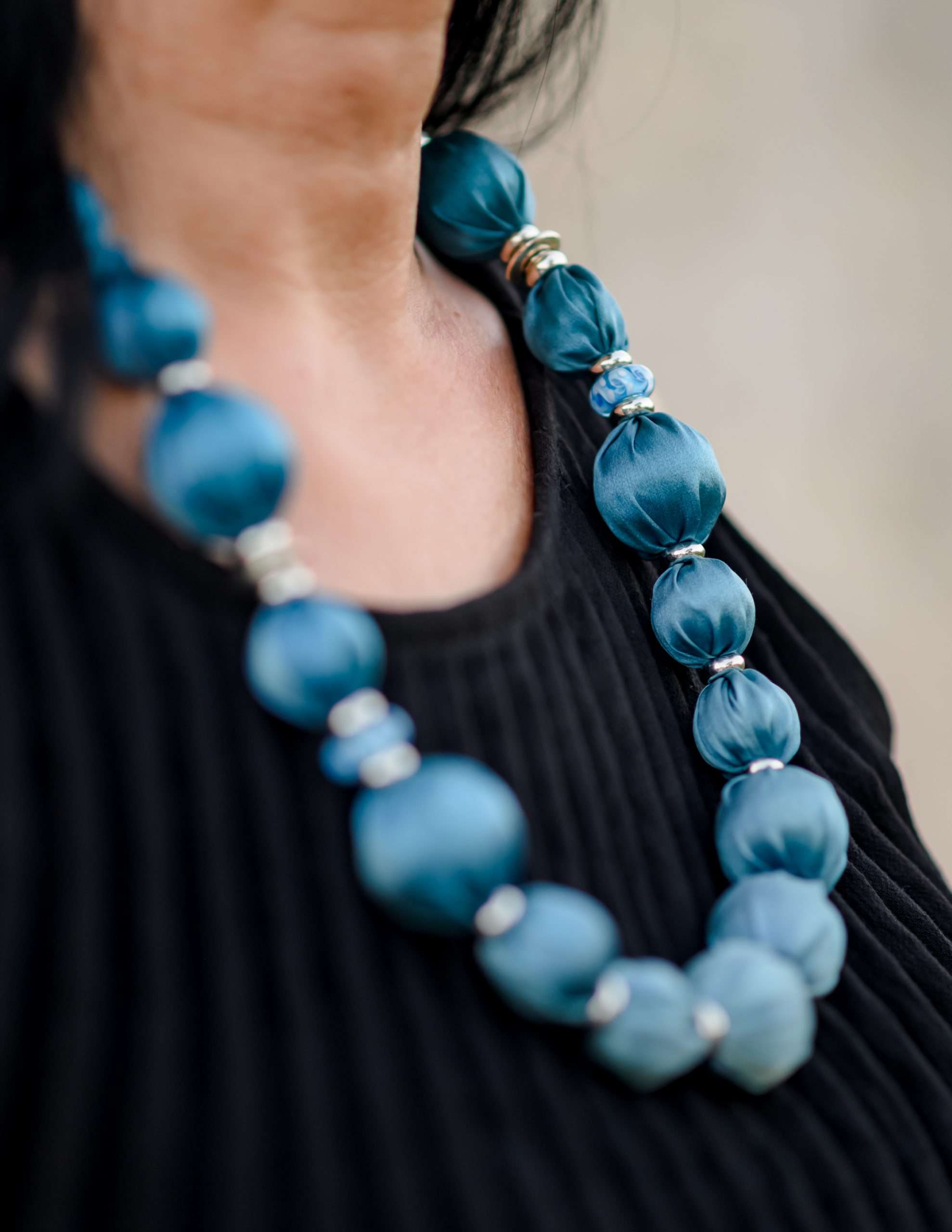 Unique Silk Necklace <br>ISOLDA