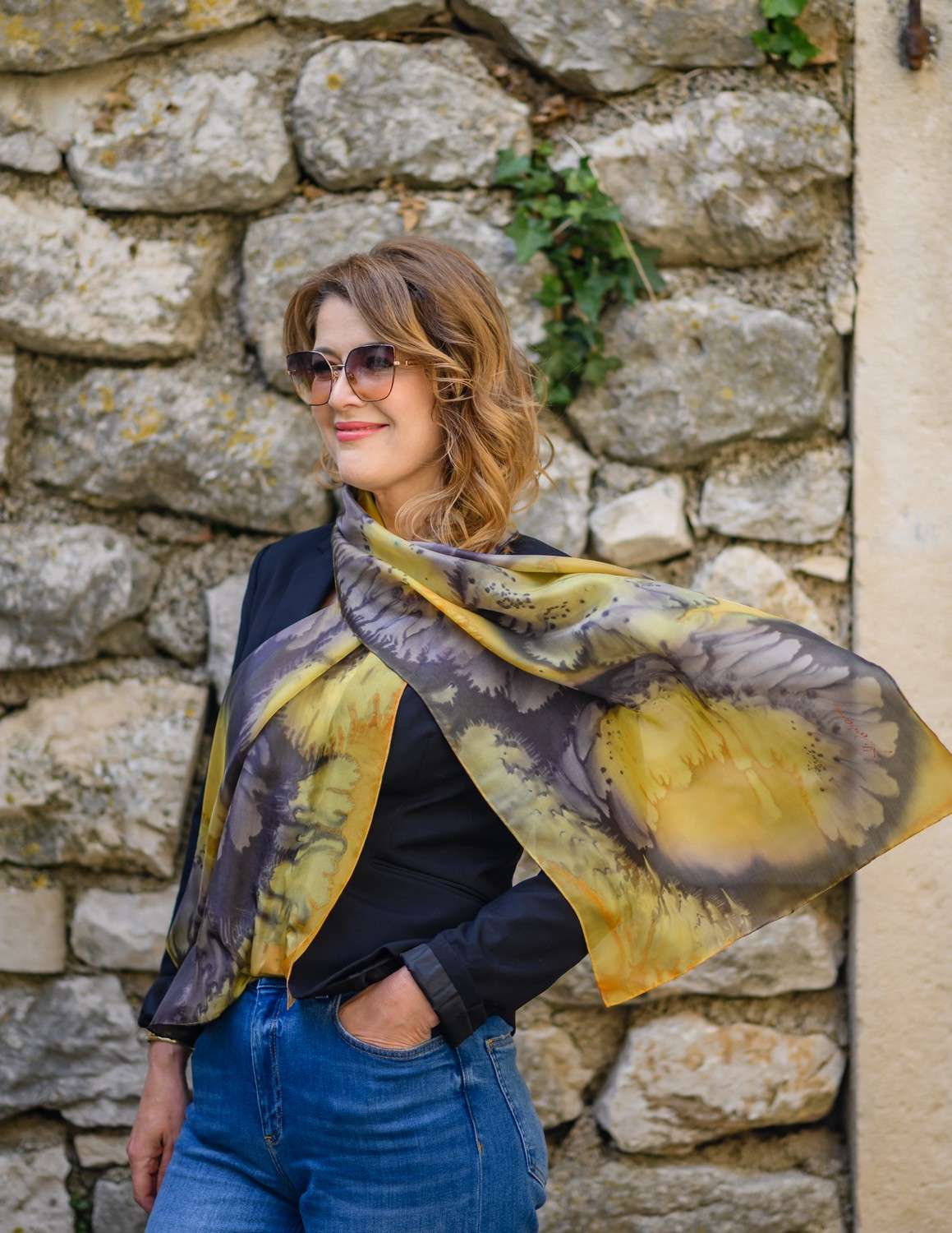 EMBRACE OF LIGHT <br>  Unique Silk Shawls