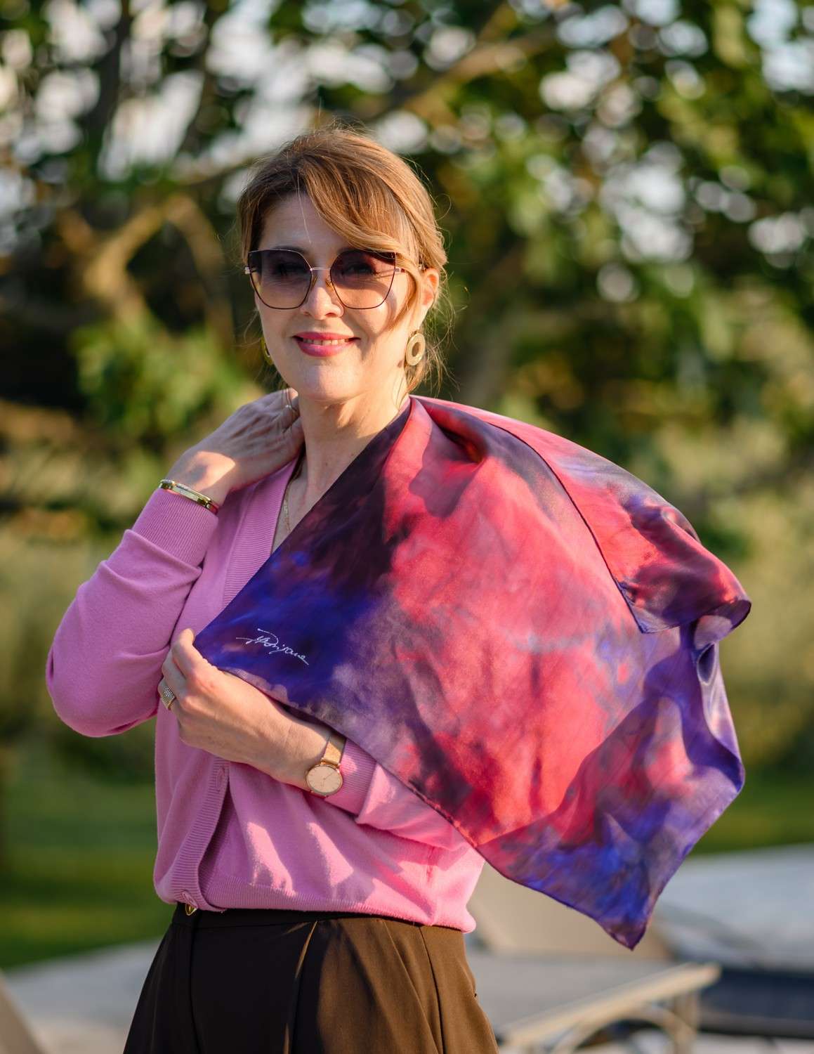 Unique Silk Shawls<br>DEPTH - Image 5
