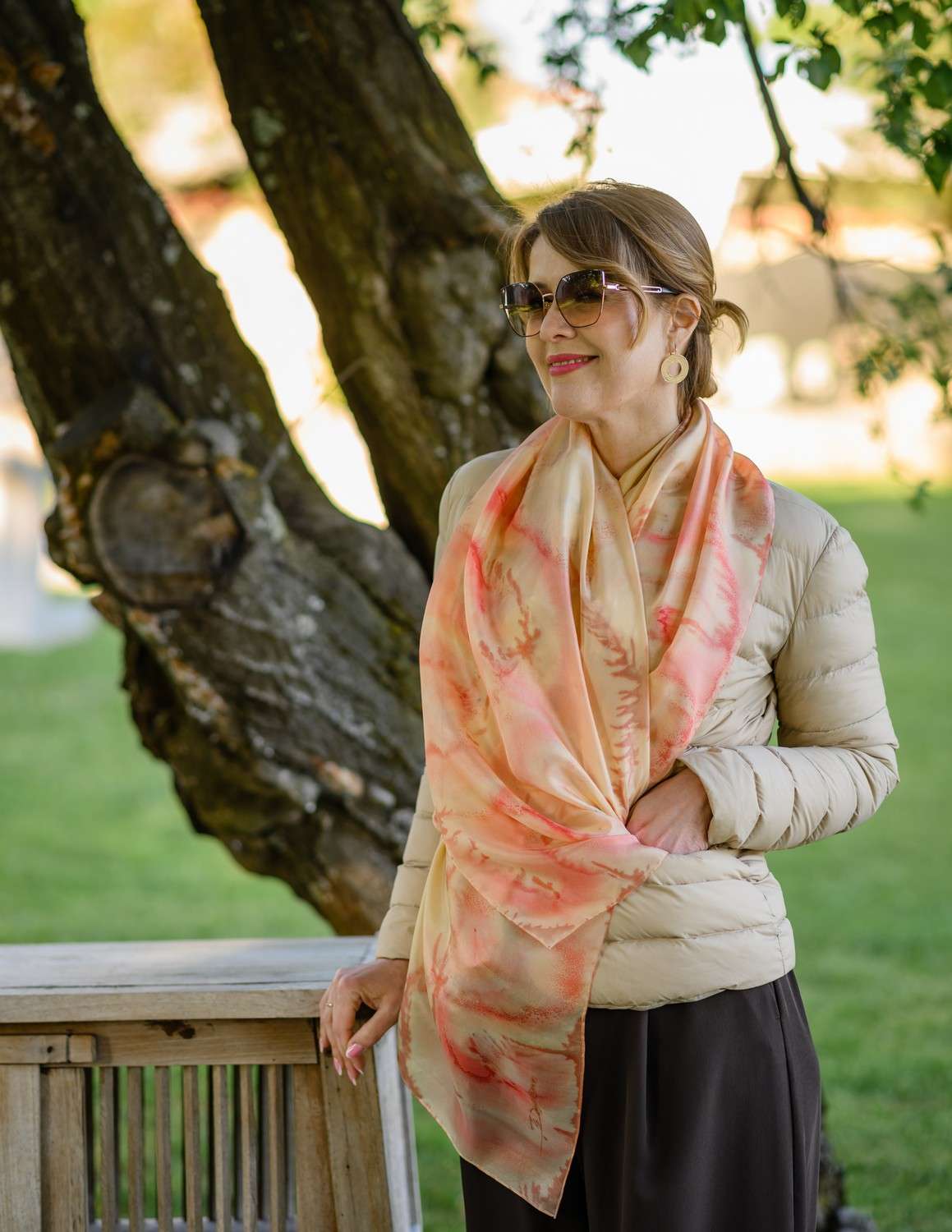Unique Silk Scarf <br> CUTENESS - Image 2