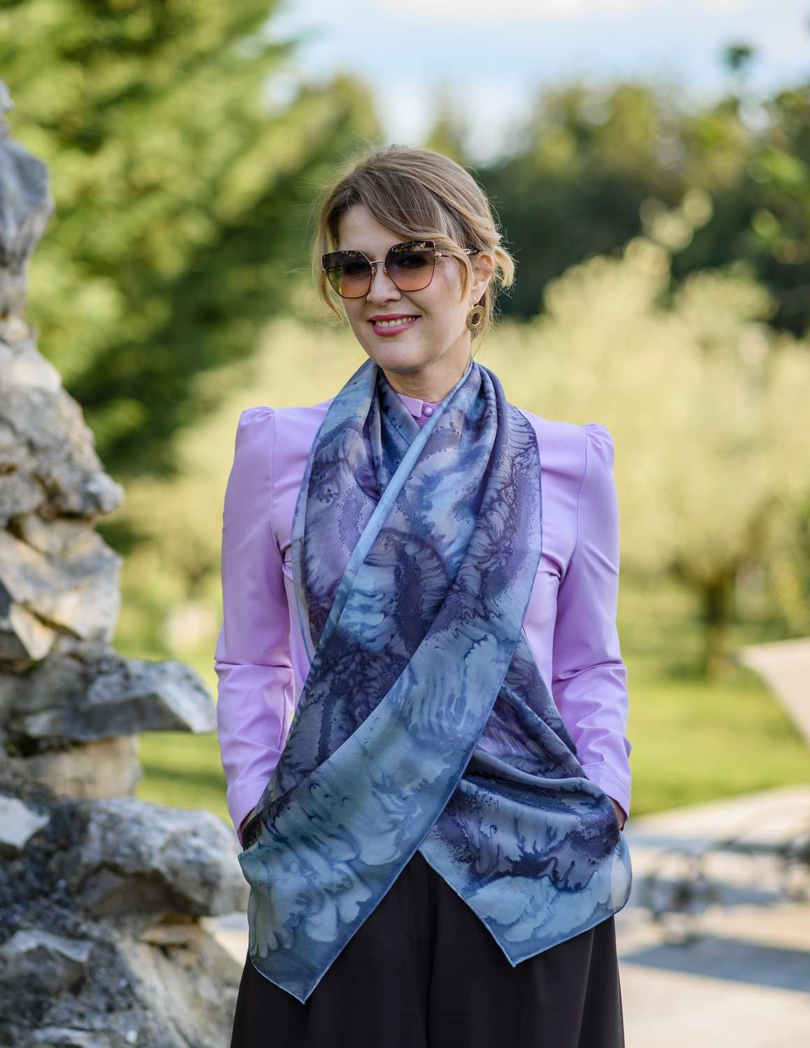 Unique Silk Scarf <br> PRIDE - Image 2