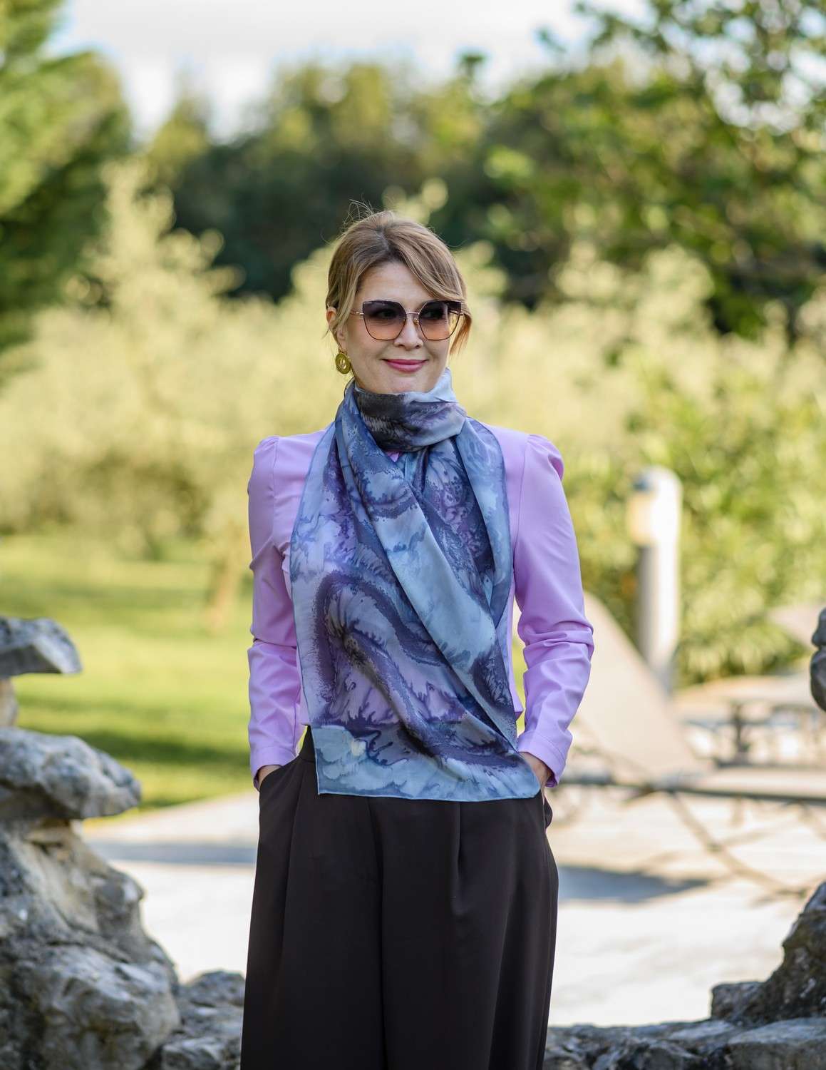 Unique Silk Scarf <br> PRIDE - Image 5