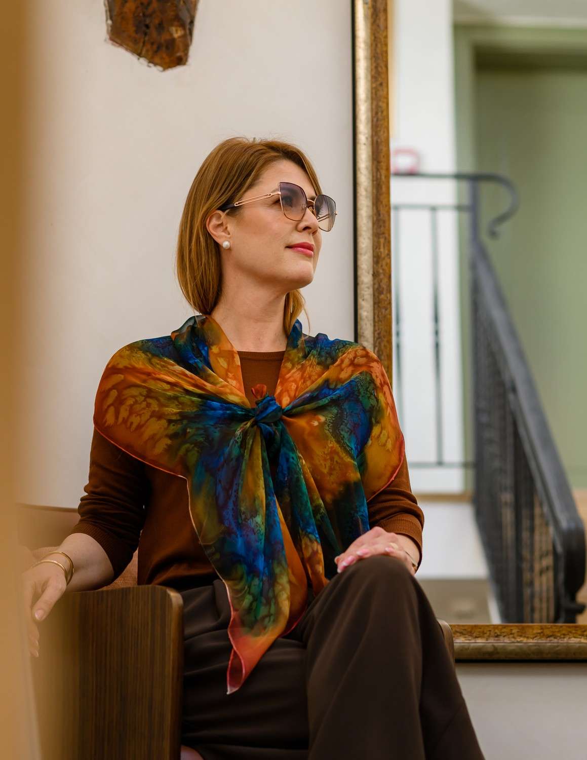 Unique Silk Scarf <br> COMMITMENT