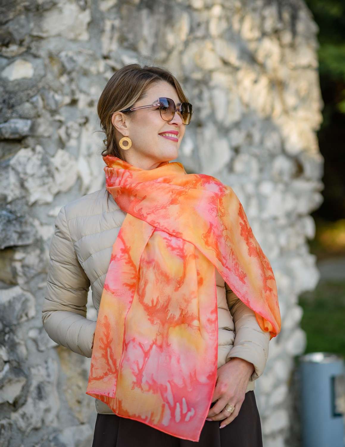 Unique Silk Scarf <br> EFFEMINACY - Image 2