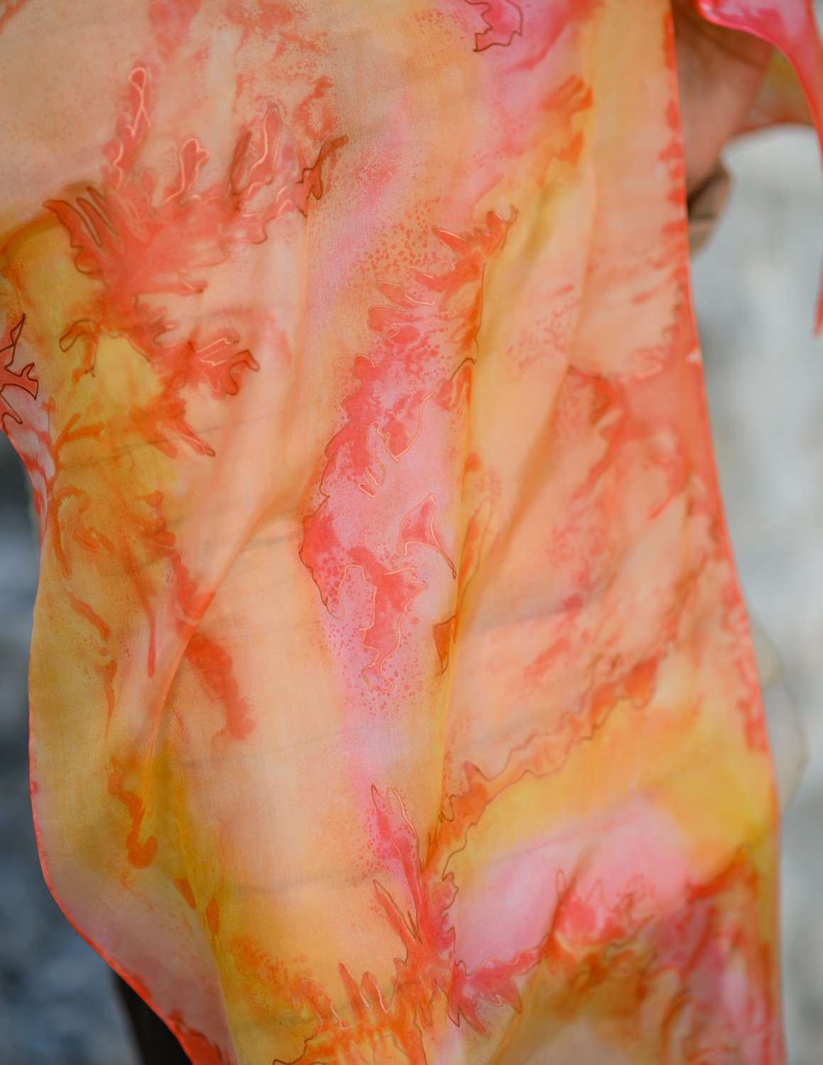 Unique Silk Scarf <br> EFFEMINACY - Image 3