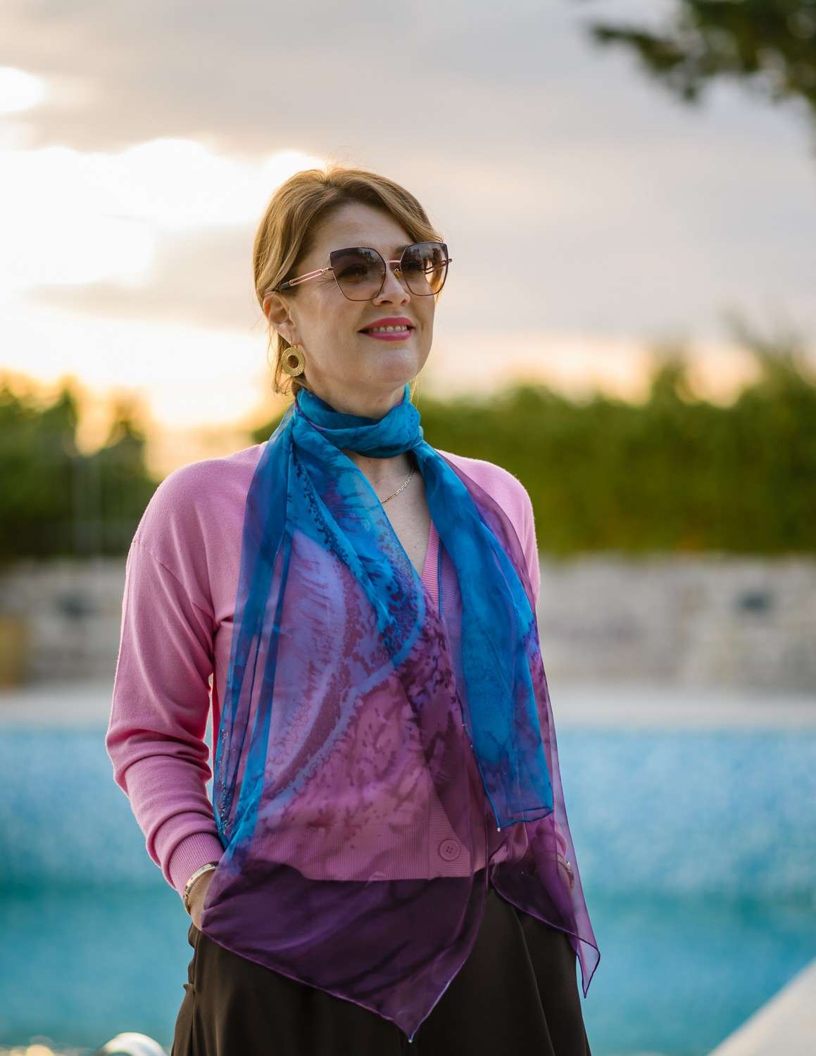 Unique Silk Scarf <br> SERENITY